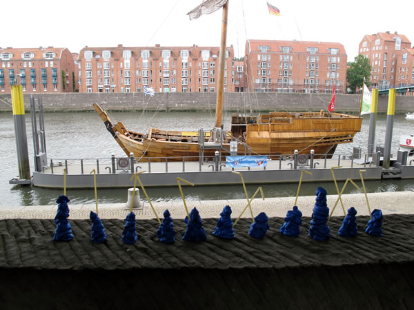 Visitor-Aktion in Bremen Roland an der Schlachte