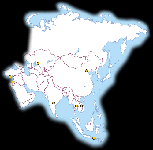 Landkarte Asien